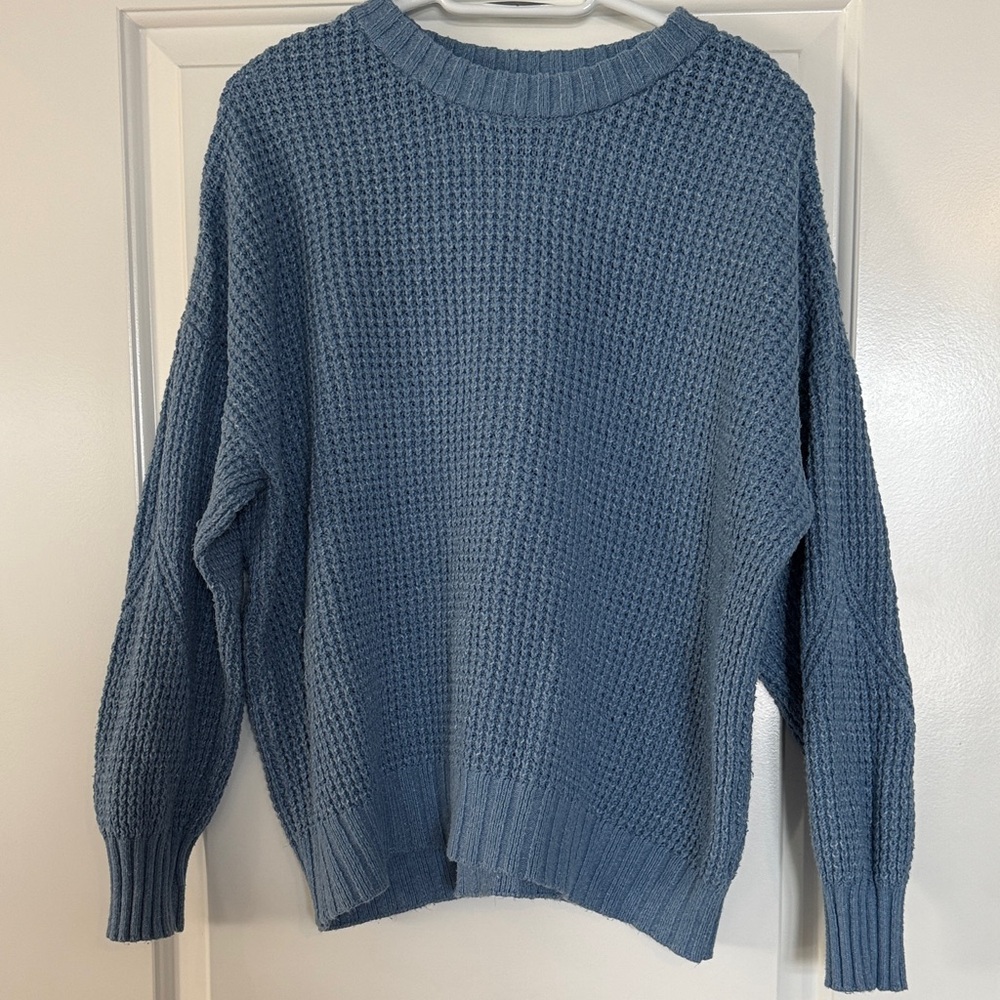 American Eagle Outfitters Blue Knit Women's Sweater